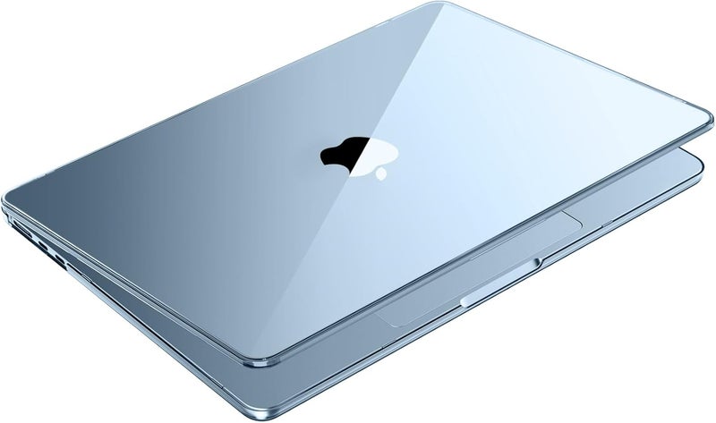 soonjet غطاء لجهاز MacBook Air مقاس 15 بوصة M4 M3 M2 2025 2024 2023 [100% شفاف للغاية] [يتفوق على الجمال الطبيعي] غلاف صلب لجهاز الكمبيوتر المحمول A3241 A3114 A2941 - شفاف كريستالي - Image 1